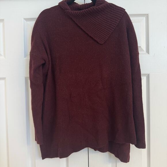 AllSaints Hettie Women’s Wool & Cashmere Blend Turtleneck Collared Sweater Sz S - Picture 2 of 7